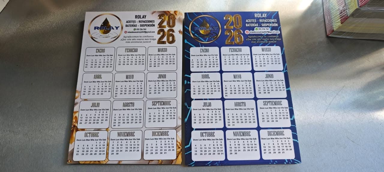 Calendarios personalizados