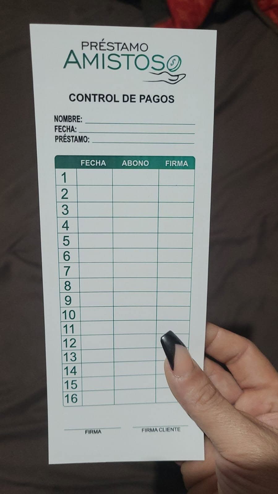 Control de pagos
